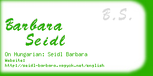 barbara seidl business card